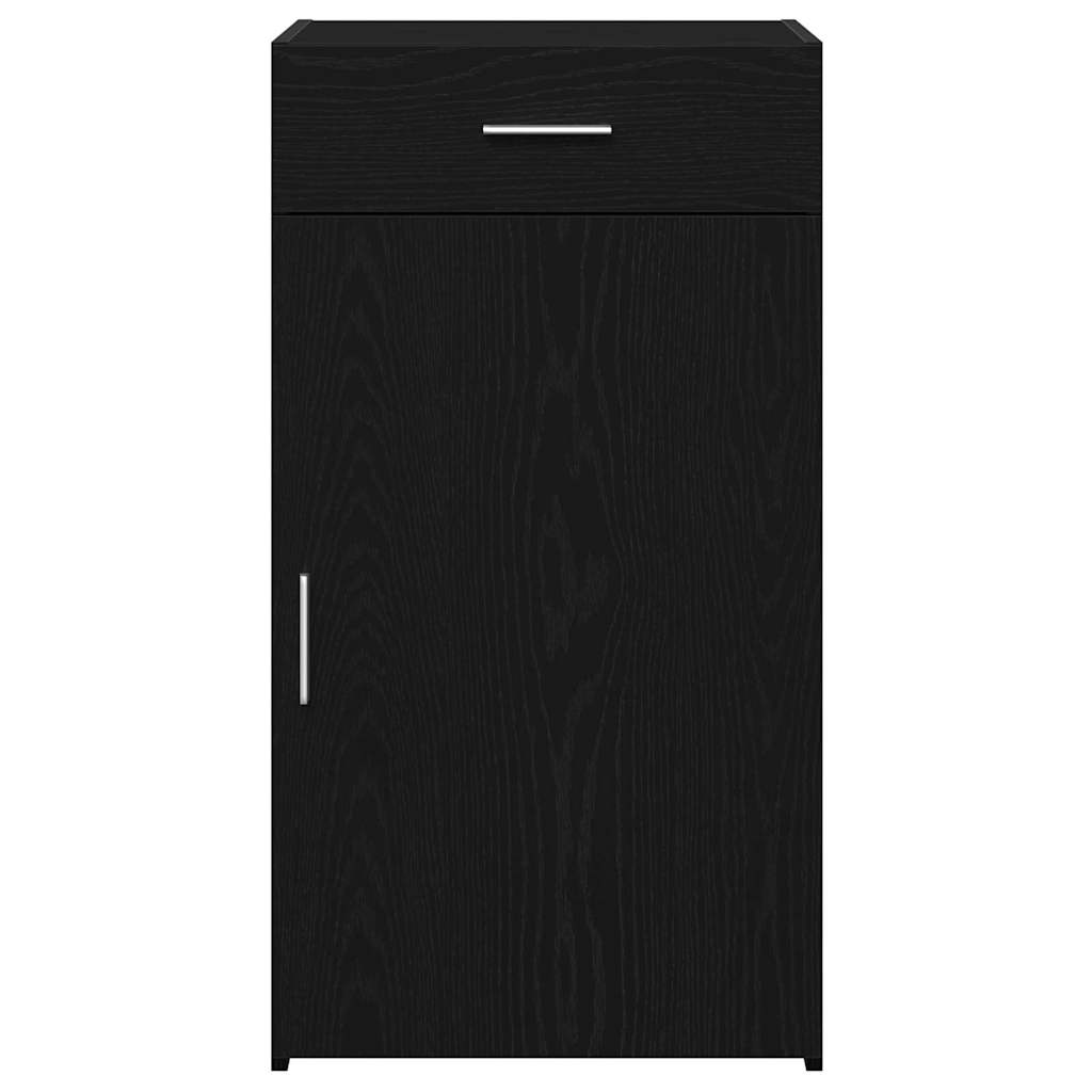 Credenza con cassetto Rovere Nero 50 x 42,5 x 93 cm