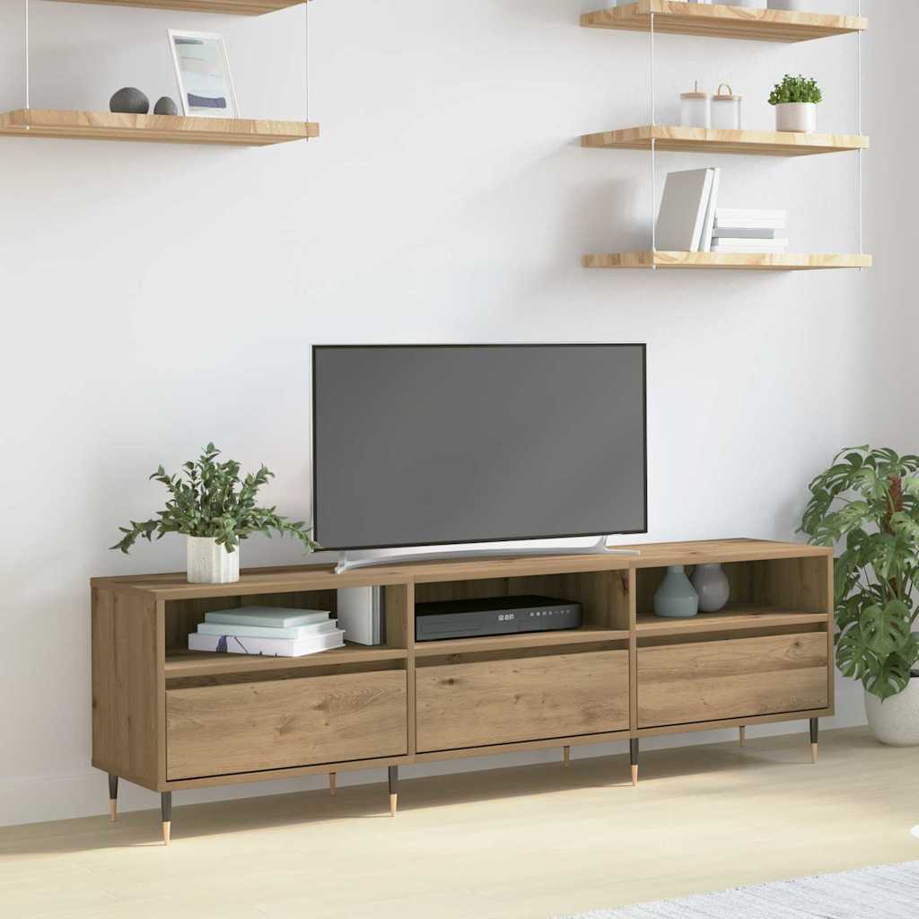 Mobile TV Rovere artigianale 150 x 30 x 45 cm Legno multistrato