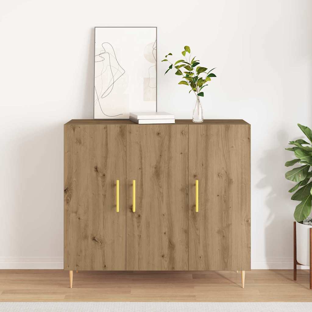 Credenza Rovere artigianale 90 x 34 x 80 cm Legno multistrato