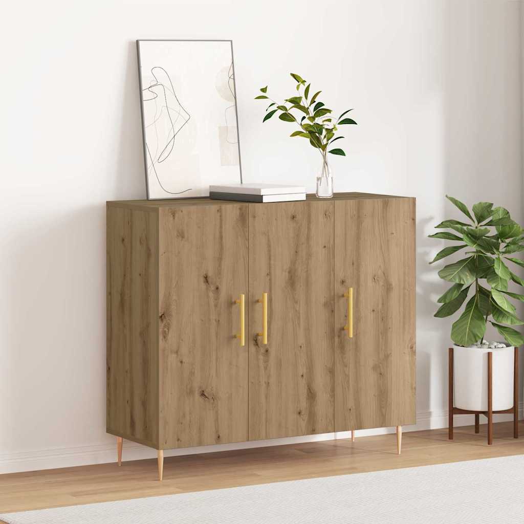 Credenza Rovere artigianale 90 x 34 x 80 cm Legno multistrato