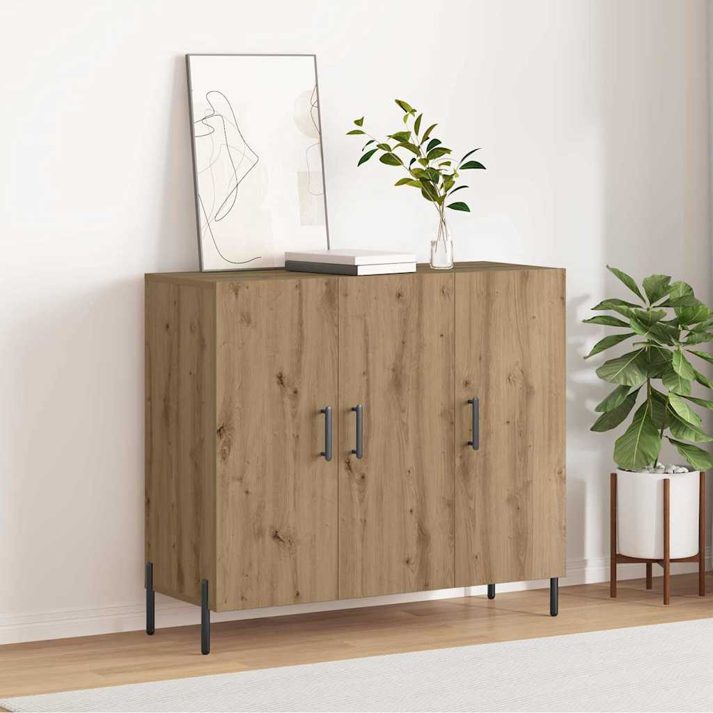 Credenza Rovere artigianale 90 x 34 x 80 cm Legno multistrato