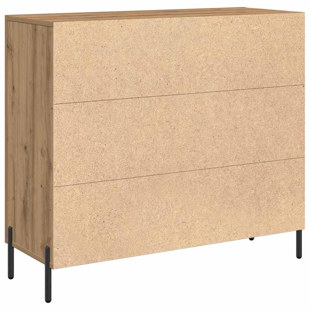 Credenza Rovere artigianale 90 x 34 x 80 cm Legno multistrato