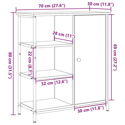 Credenza Rovere artigianale 70 x 30 x 80 cm