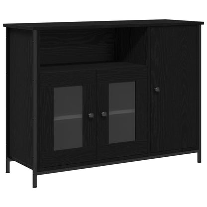 Credenza Rovere Nero 100 x 35 x 75 cm