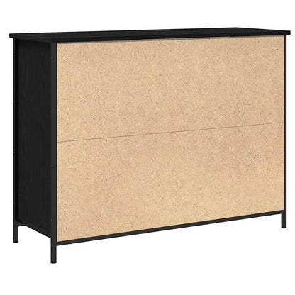 Credenza Rovere Nero 100 x 35 x 75 cm