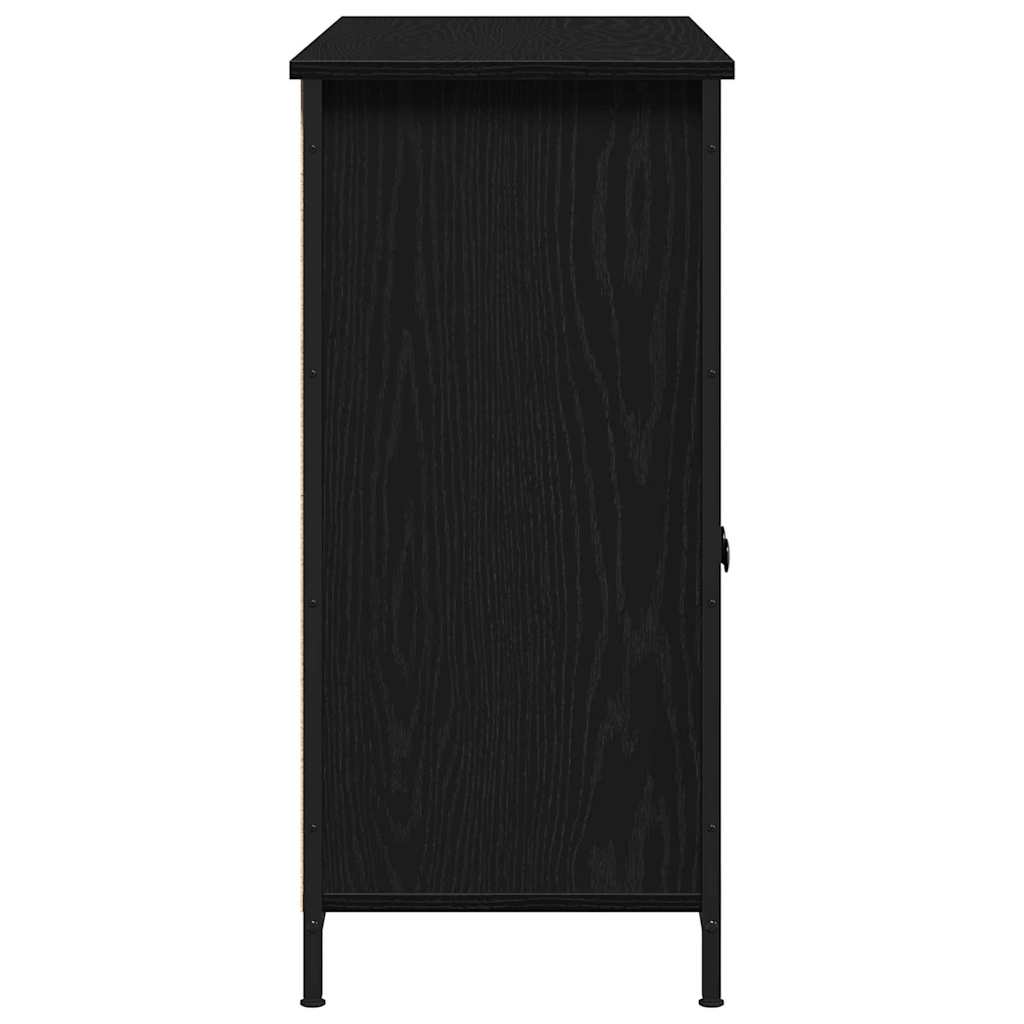 Credenza Rovere Nero 100 x 35 x 75 cm