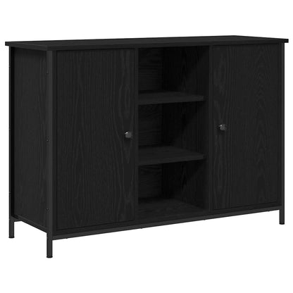Credenza Rovere Nero 100 x 35 x 70 cm