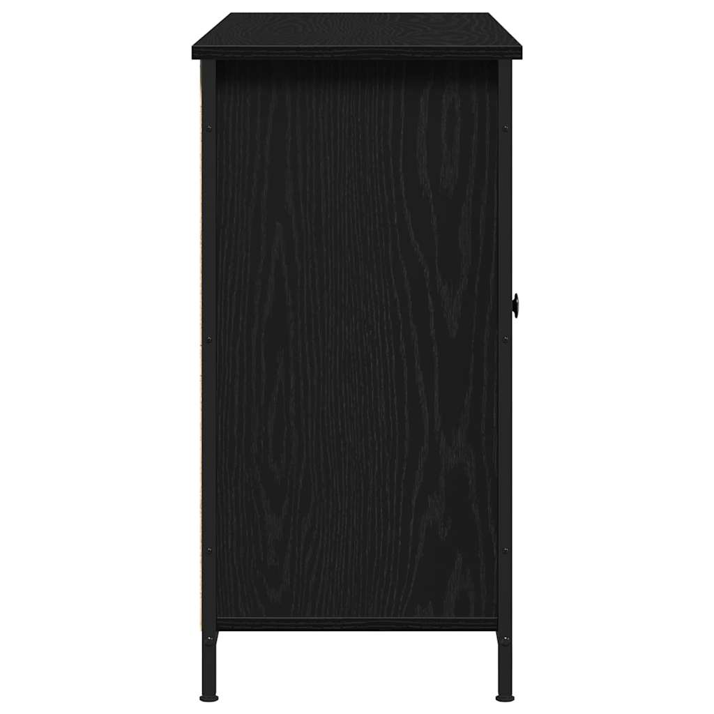 Credenza Rovere Nero 100 x 35 x 70 cm