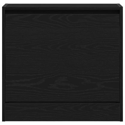 Mobile per scarpe Rovere Nero 60 x 21 x 57 cm Legno multistrato