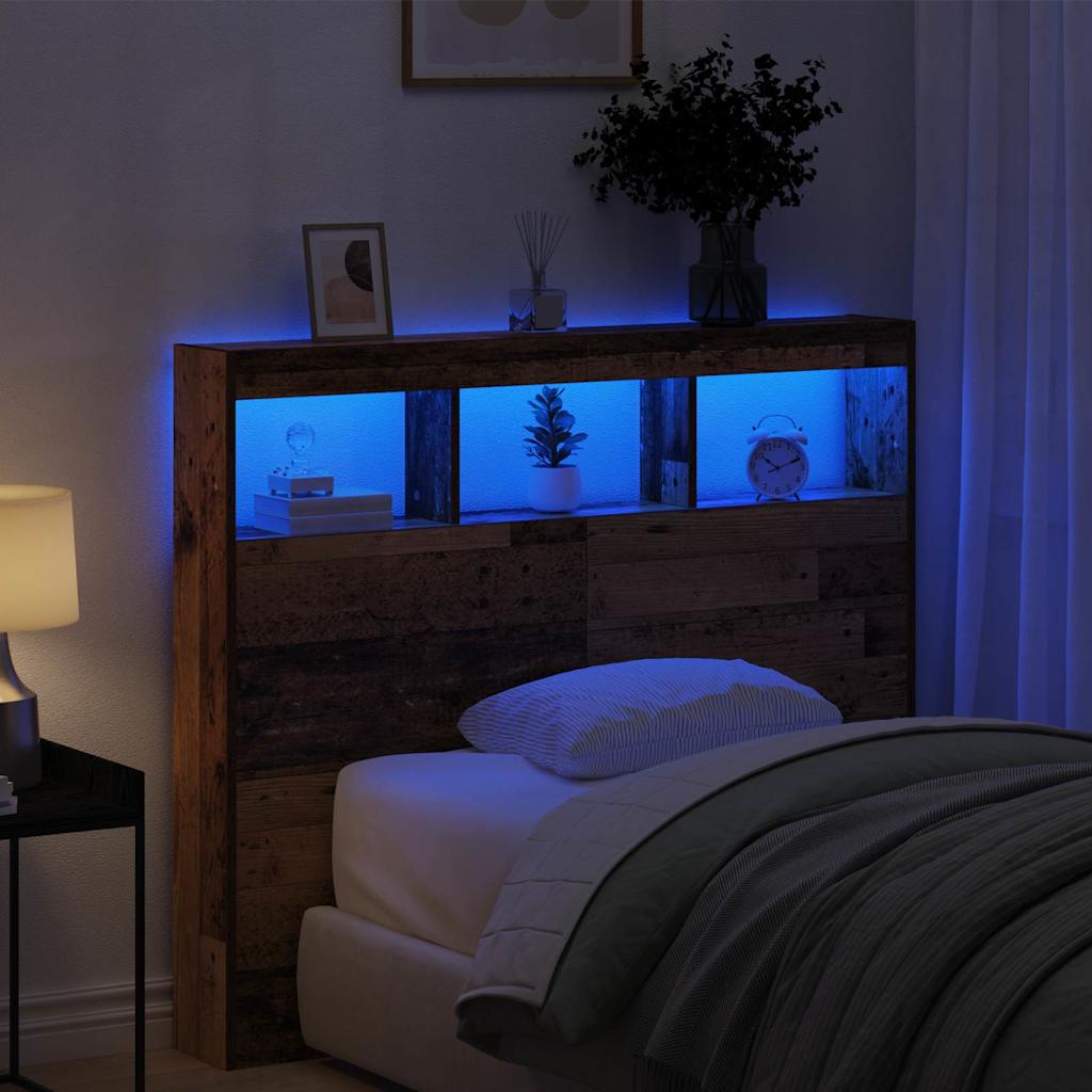 Testiera Legno vecchio 120 x 17 x 102 cm Legno multistrato