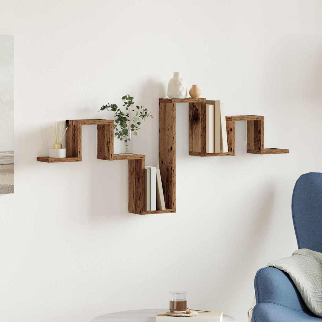 Scaffale da parete Legno vecchio 104,5 x 43 x 10 cm | homemem39