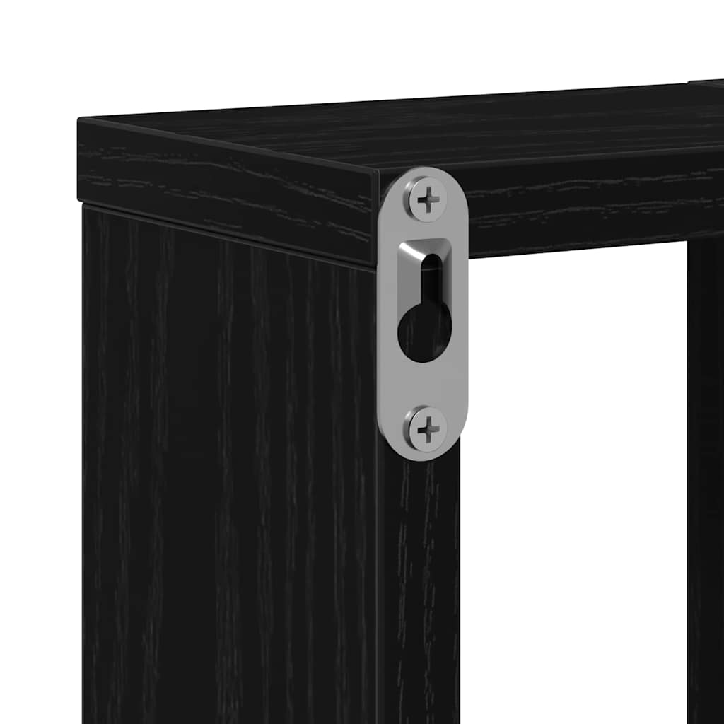 Scaffale da parete Rovere Nero 104,5 x 43 x 10 cm | homemem39