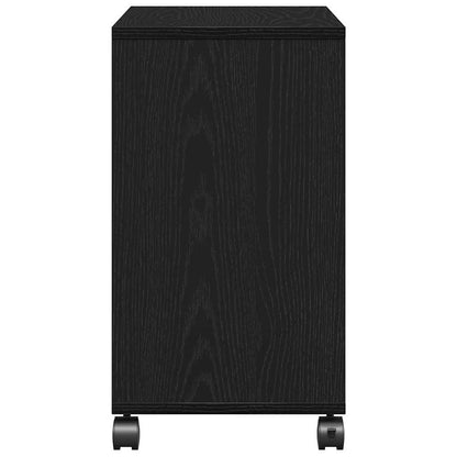 Tavolo da Finestra con lo scaffale Rovere nero 50 x 30 x 55 cm