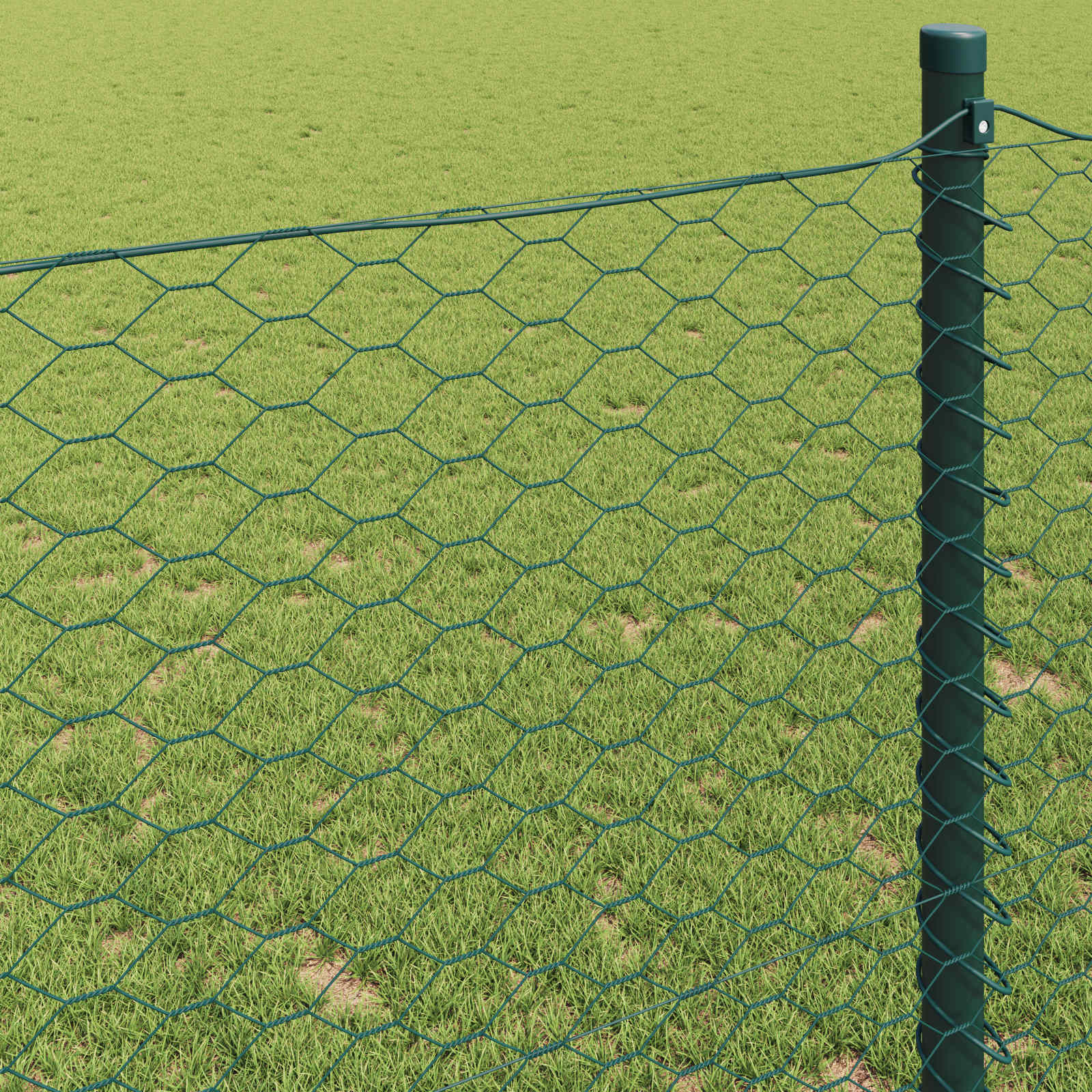 Recinzione Esagonale Verde 0,8 x 10 m PVC | homemem39