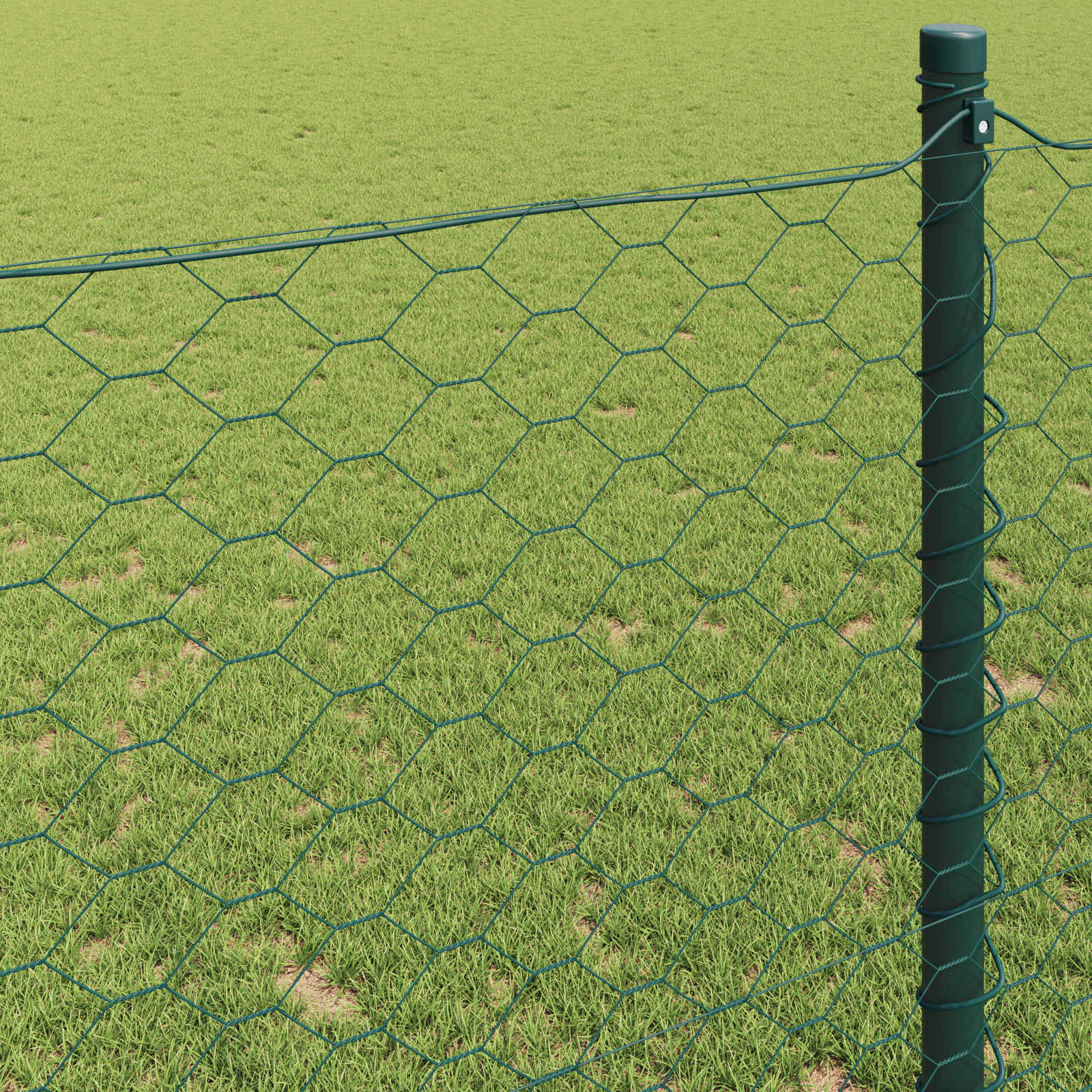 Recinzione Esagonale Verde 0,8 x 10 m PVC | homemem39