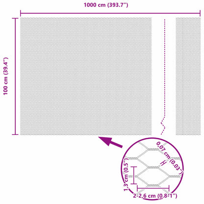 Recinzione Esagonale Verde 1 x 10 m PVC | homemem39
