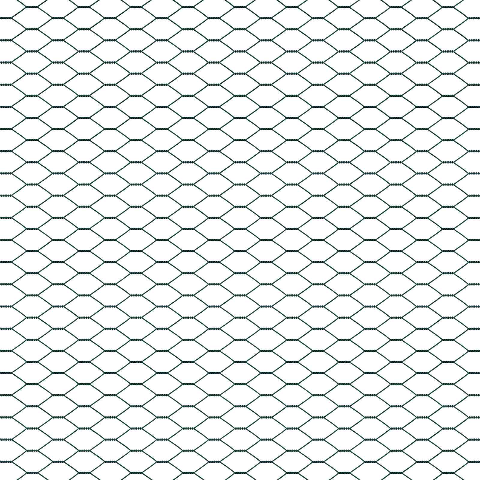 Recinzione Esagonale Verde 1 x 10 m PVC | homemem39