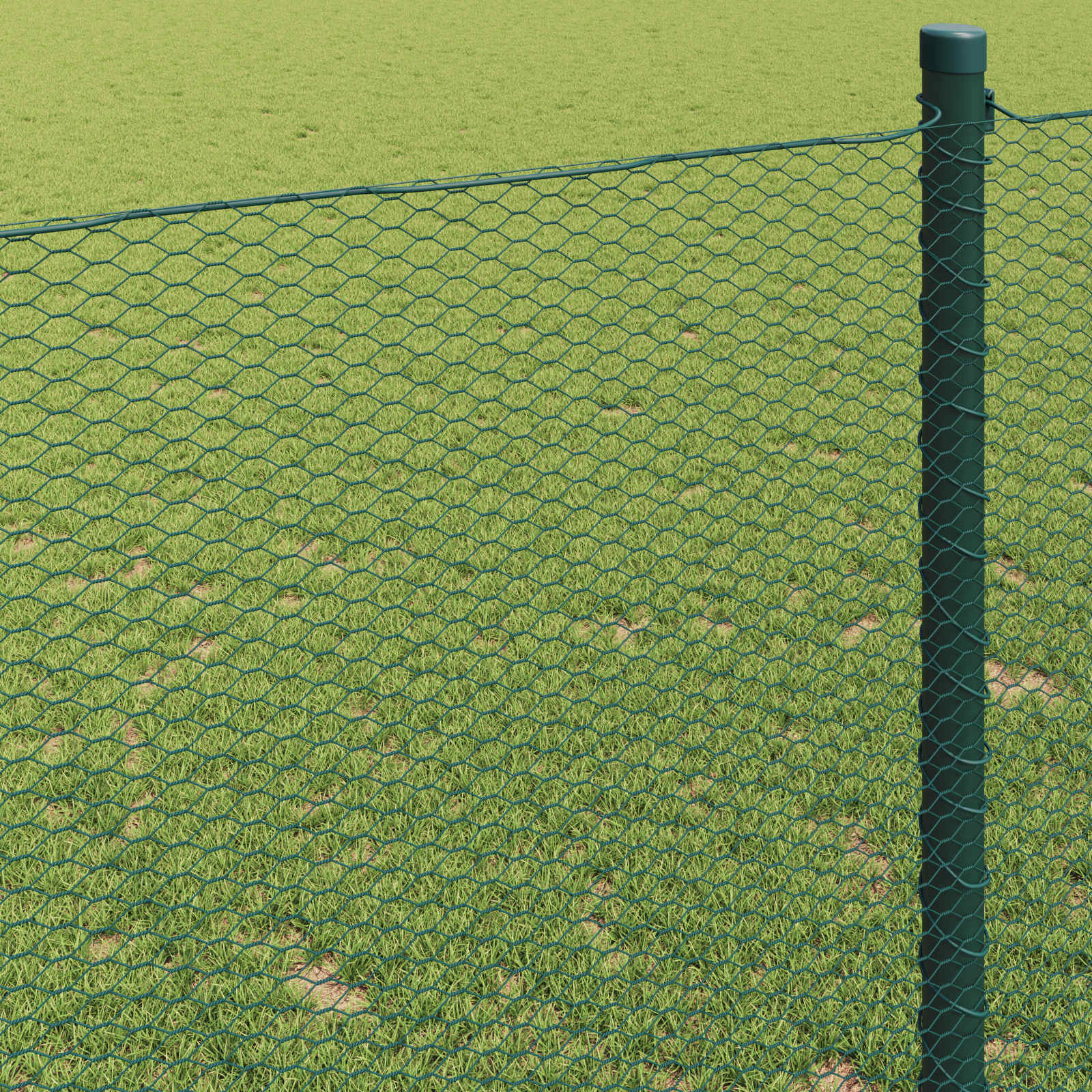 Recinzione Esagonale Verde 1,2 x 10 m PVC | homemem39