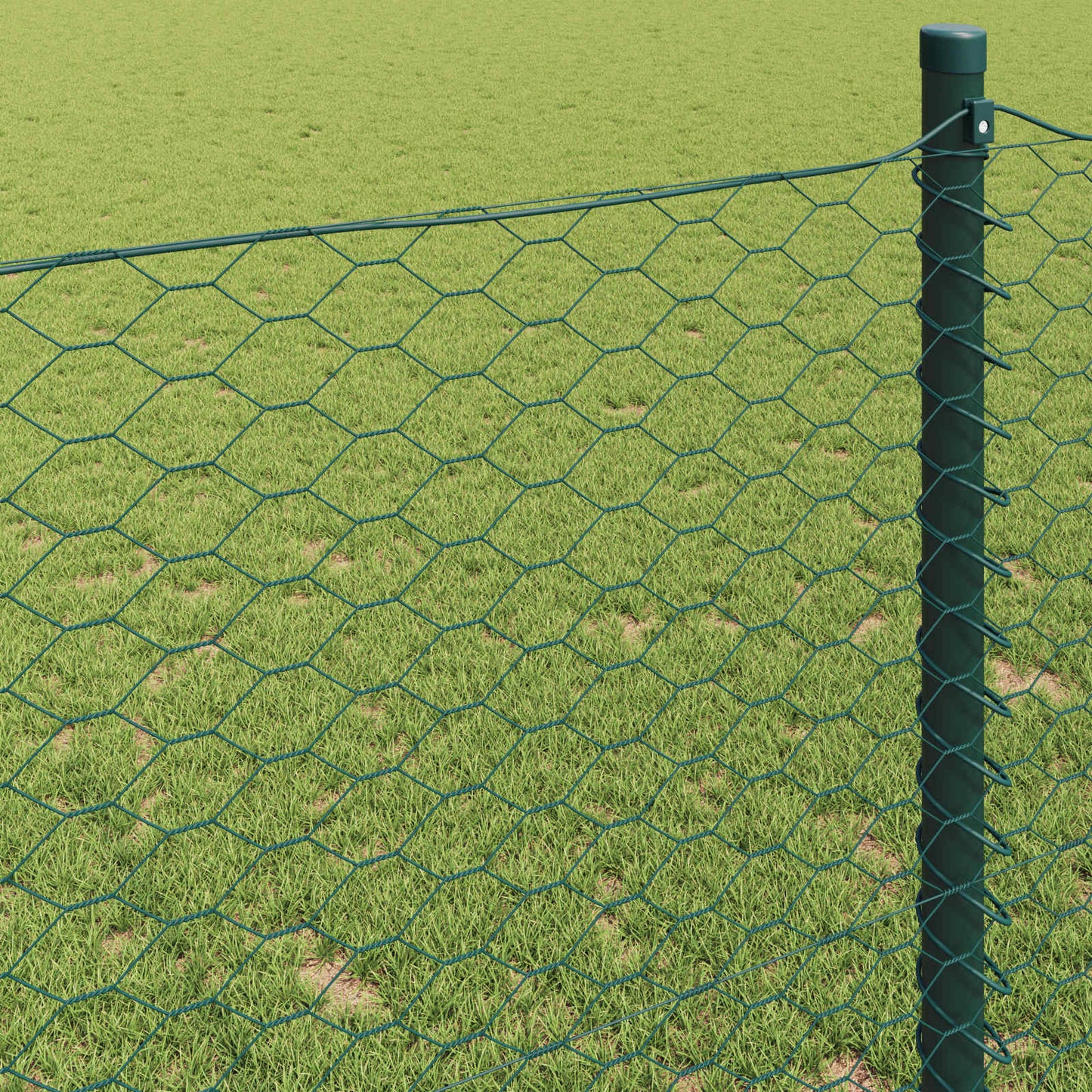 Recinzione Esagonale Verde 1,2 x 10 m PVC | homemem39