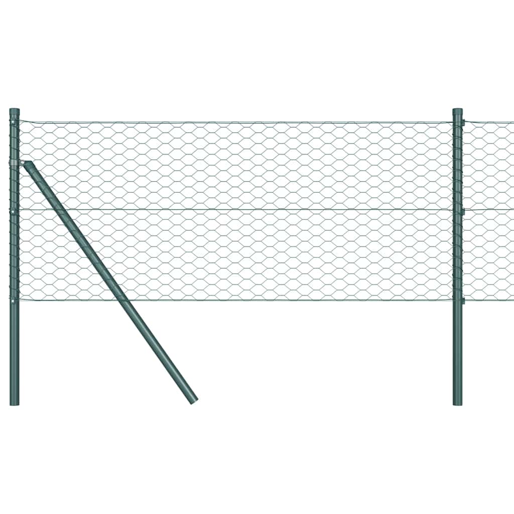 Recinzione Esagonale Verde 0,6 x 25 m PVC | homemem39