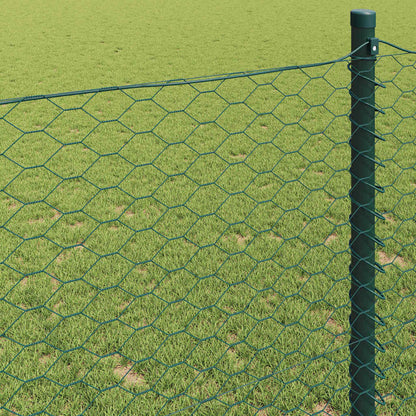 Recinzione Esagonale Verde 1,4 x 50 m PVC | homemem39