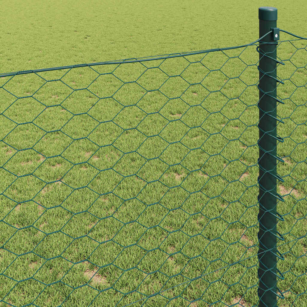 Recinzione Esagonale Verde 1,6 x 50 m PVC | homemem39
