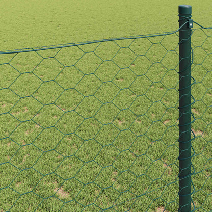 Recinzione Esagonale Verde 0,6 x 100 m PVC | homemem39