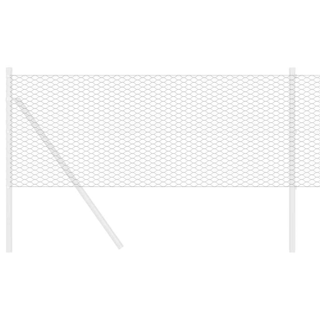 Recinzione Esagonale Grigio 0,6 x 10 m PVC