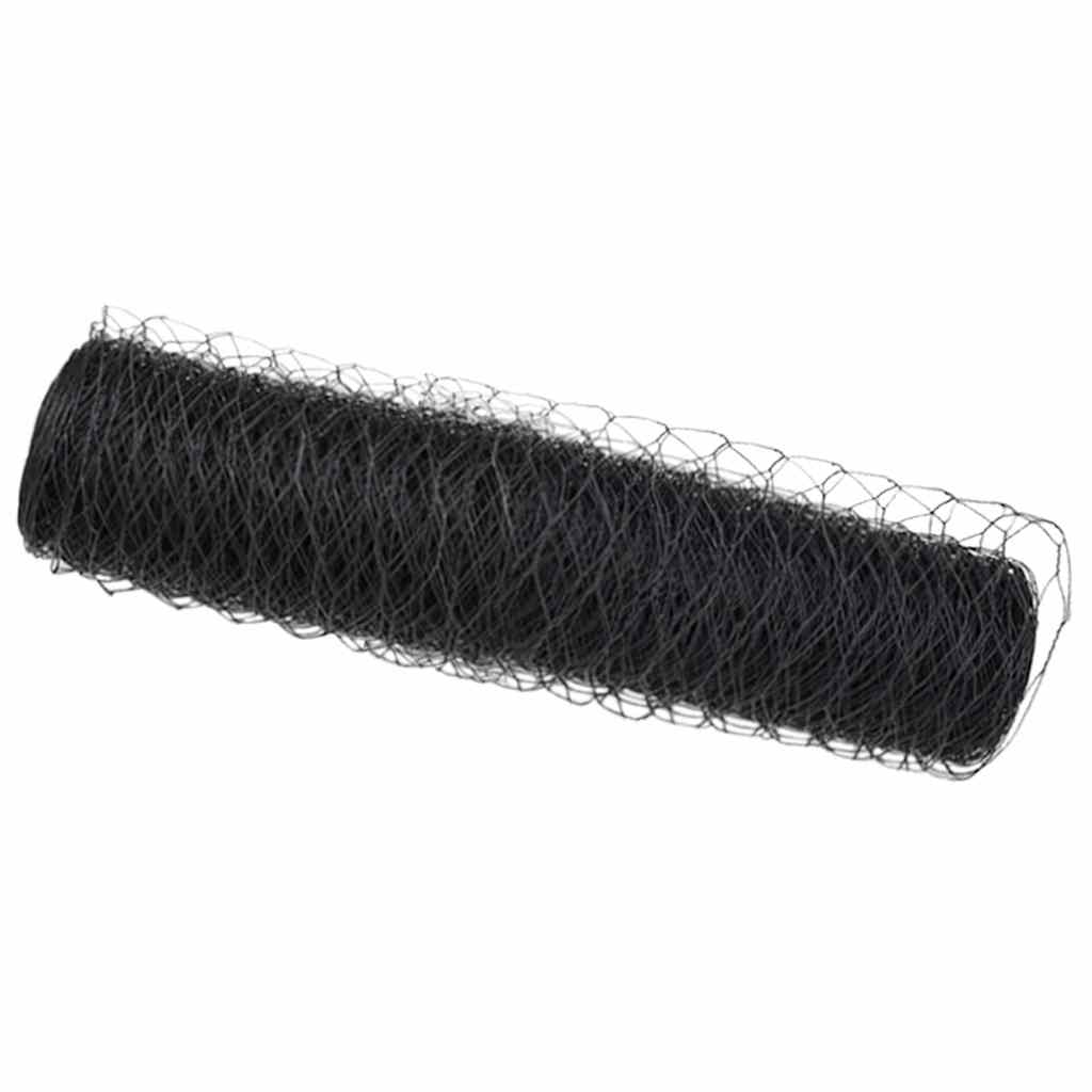 Recinzione Esagonale Grigio 0,6 x 10 m PVC | homemem39
