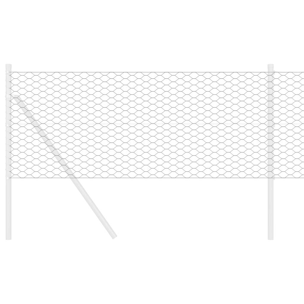 Recinzione Esagonale Grigio 0,6 x 10 m PVC | homemem39