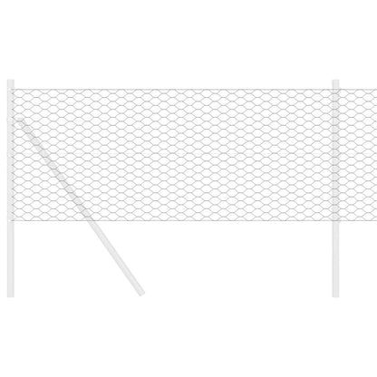 Recinzione Esagonale Grigio 0,6 x 10 m PVC