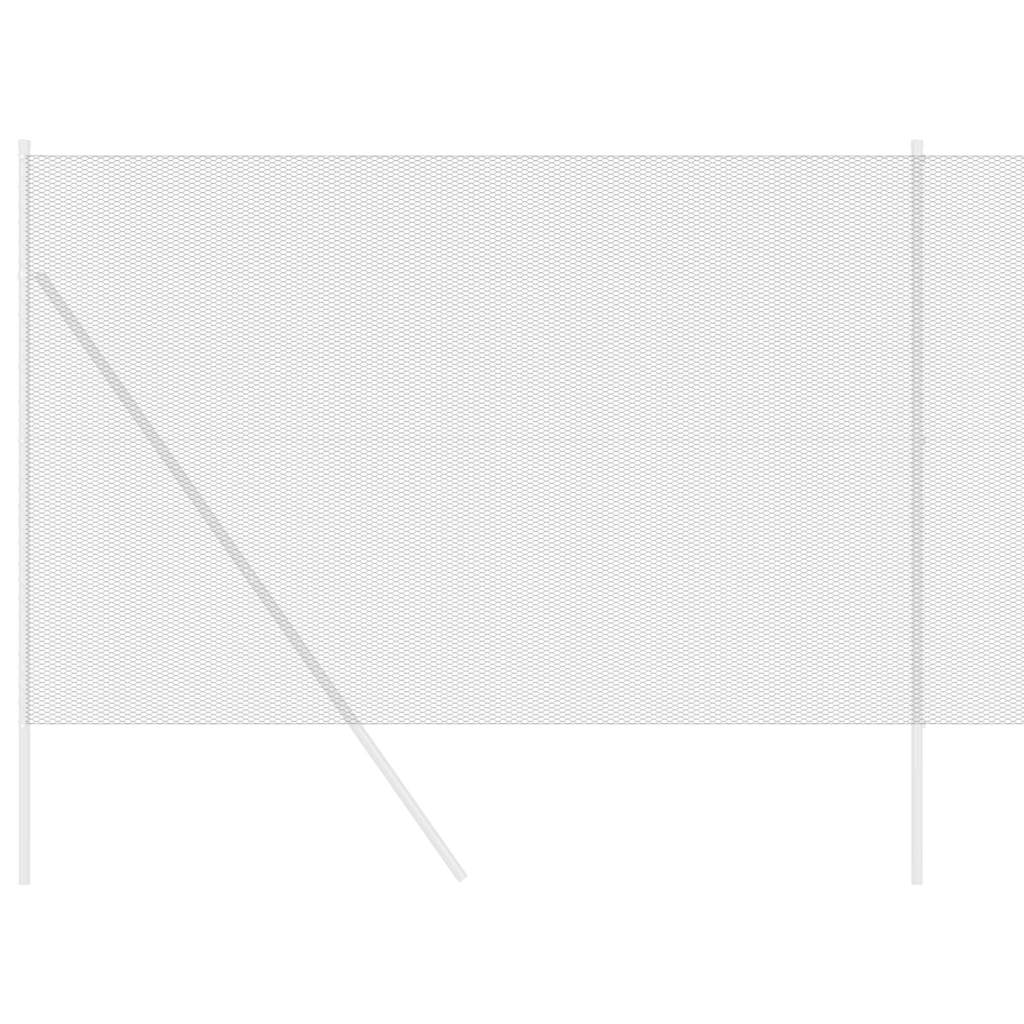Recinzione Esagonale Grigio 1,5 x 10 m PVC