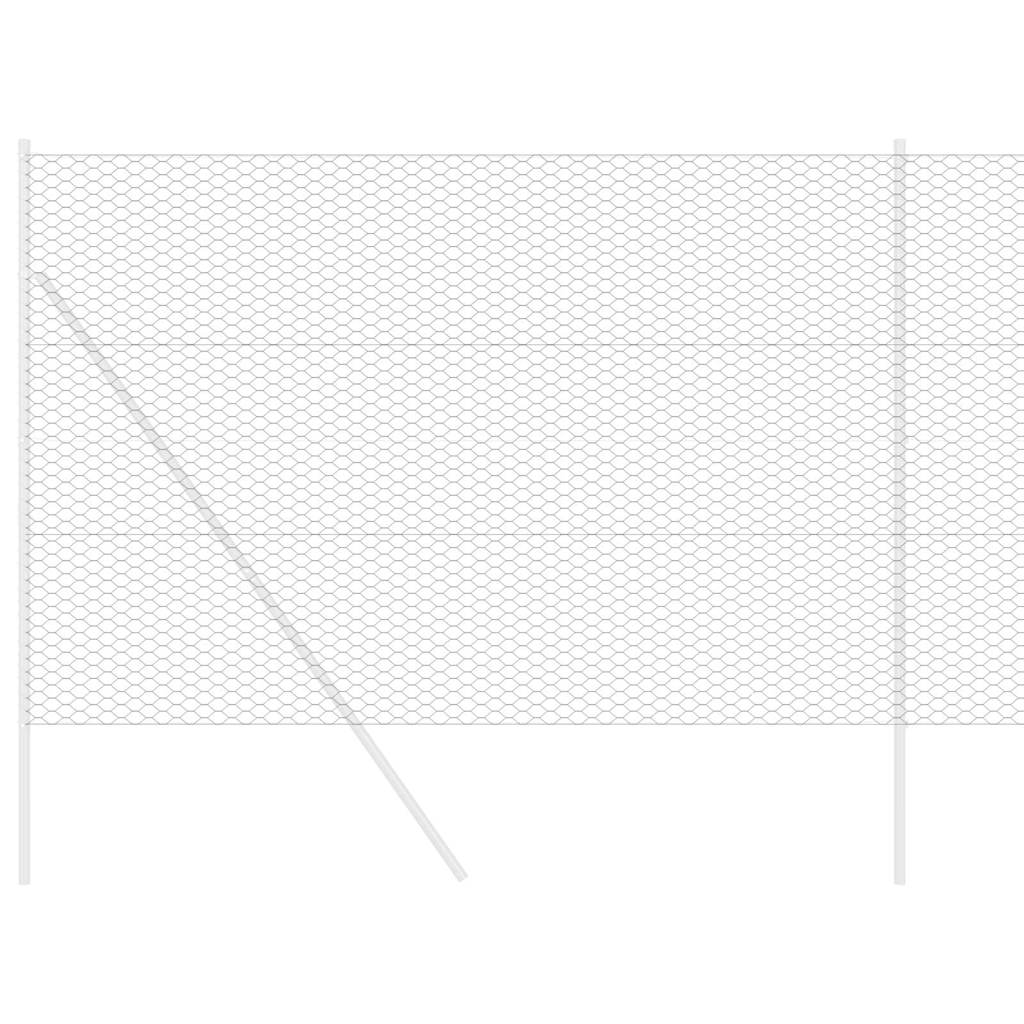 Recinzione Esagonale Grigio 1,5 x 10 m PVC | homemem39