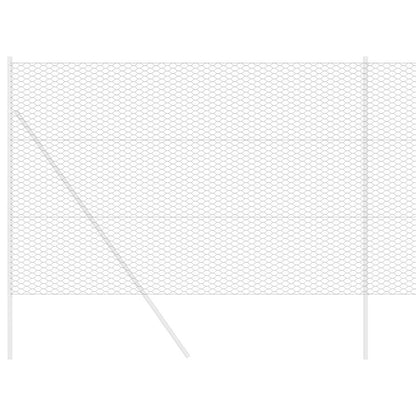 Recinzione Esagonale Grigio 1,5 x 10 m PVC