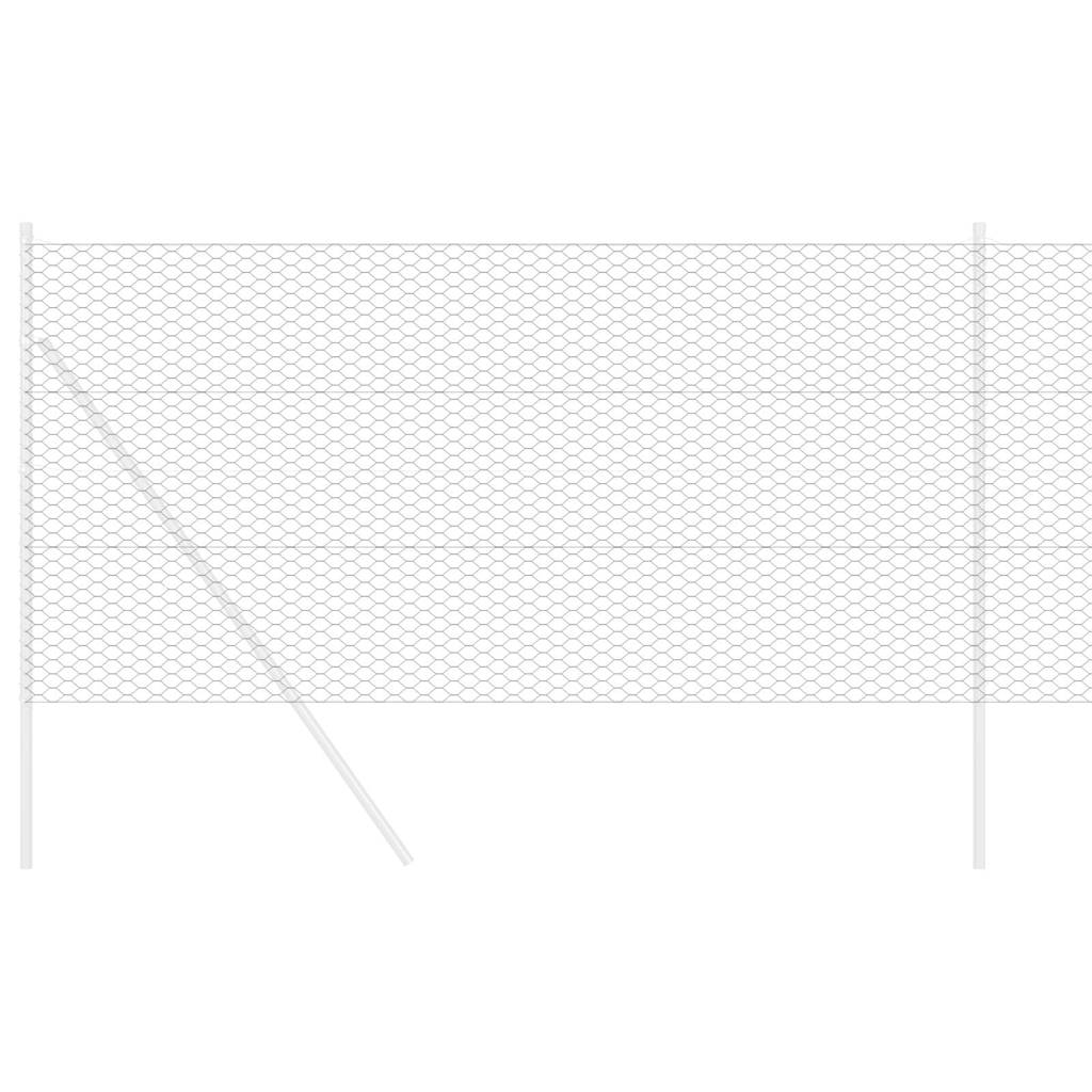 Recinzione Esagonale Grigio 1,2 x 100 m PVC