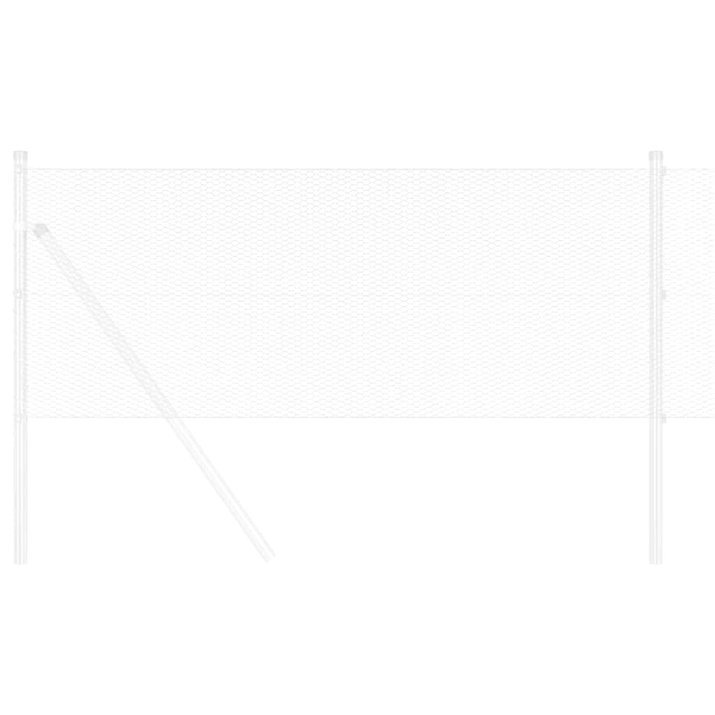 Recinzione Esagonale Argento 0,6 x 10 m Acciaio zincato - homemem39