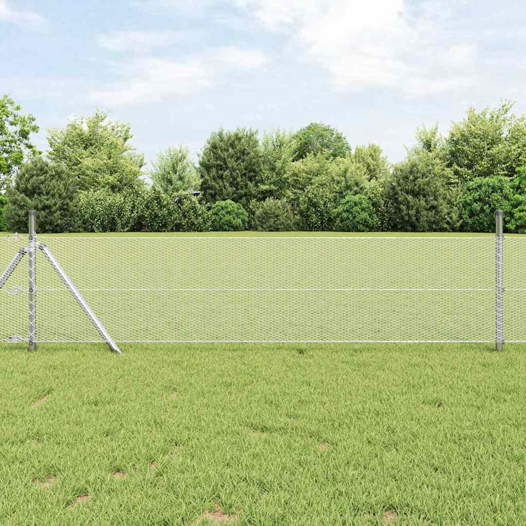 Recinzione Esagonale Argento 0,6 x 10 m Acciaio zincato | homemem39