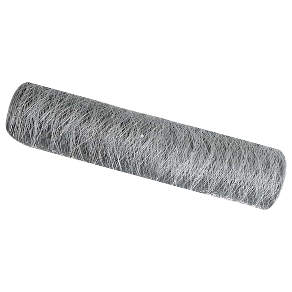 Recinzione Esagonale Argento 0,6 x 10 m Acciaio zincato | homemem39