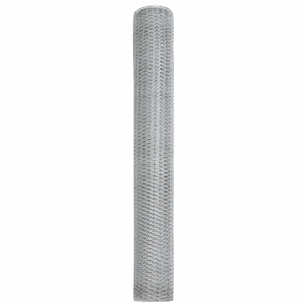 Recinzione Esagonale Argento 1 x 10 m Acciaio zincato