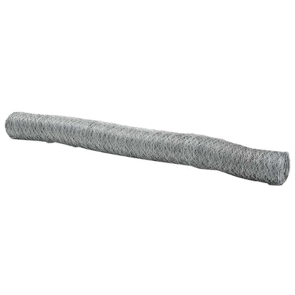 Recinzione Esagonale Argento 1 x 10 m Acciaio zincato