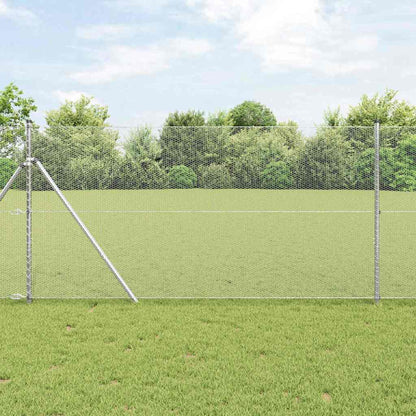 Recinzione Esagonale Argento 1,2 x 10 m Acciaio zincato