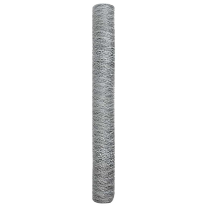 Recinzione Esagonale Argento 1,4 x 10 m Acciaio zincato