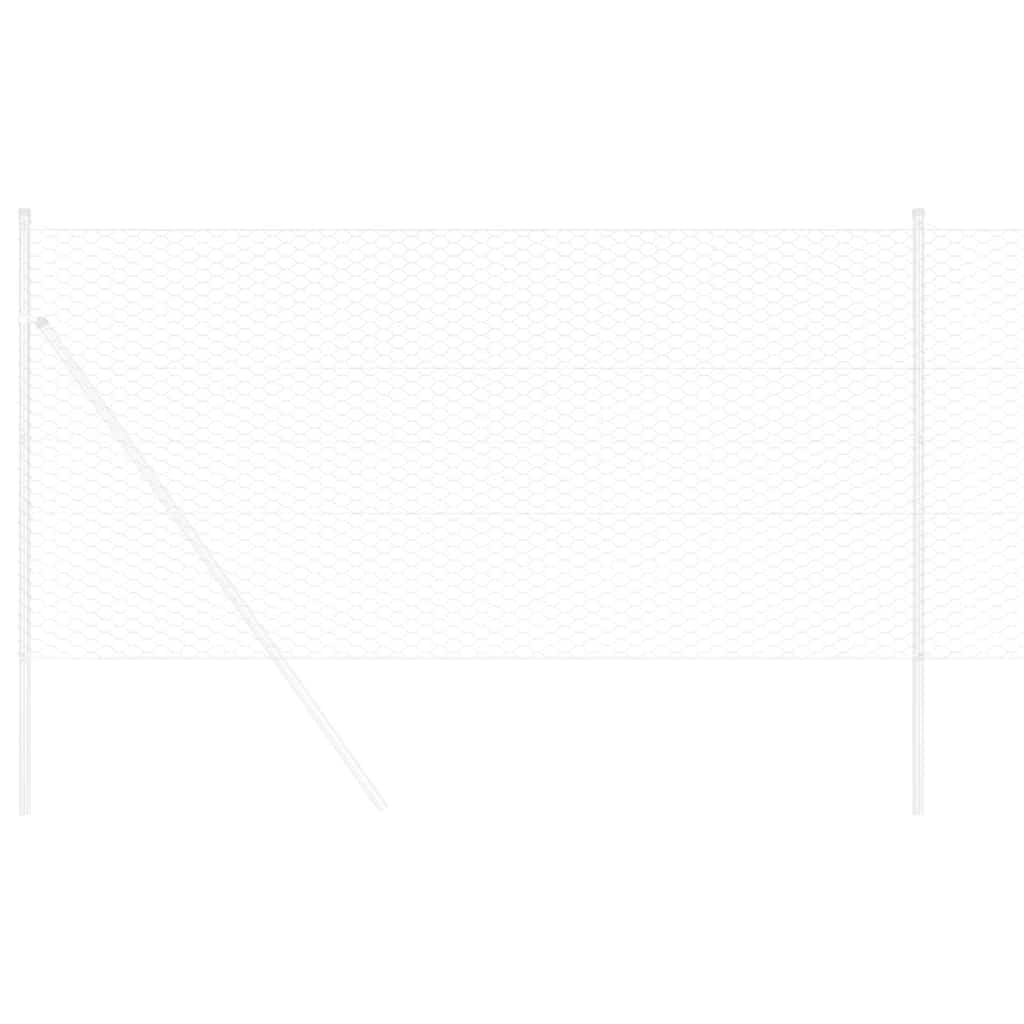Recinzione Esagonale Argento 1,4 x 10 m Acciaio zincato