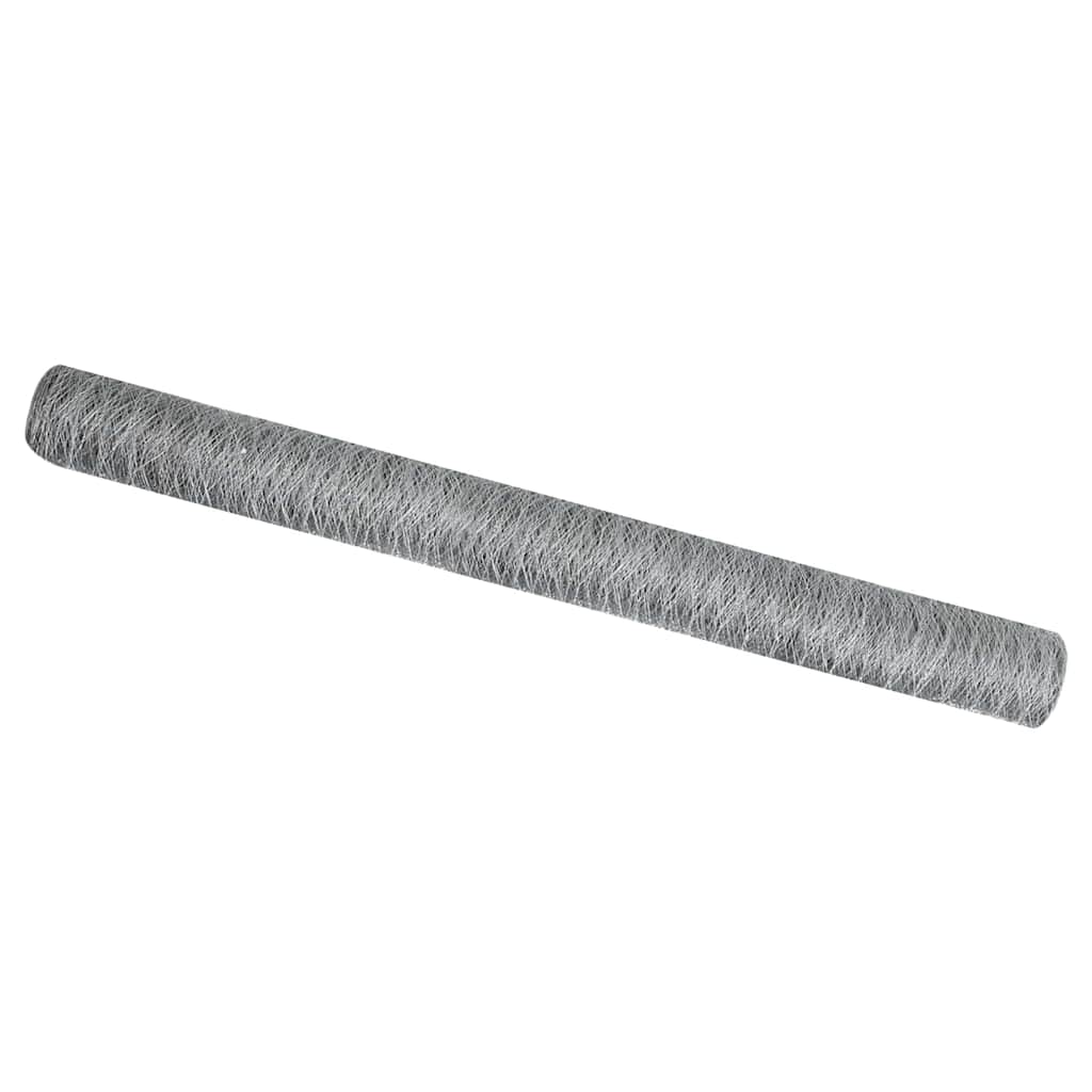 Recinzione Esagonale Argento 1,6 x 10 m Acciaio zincato