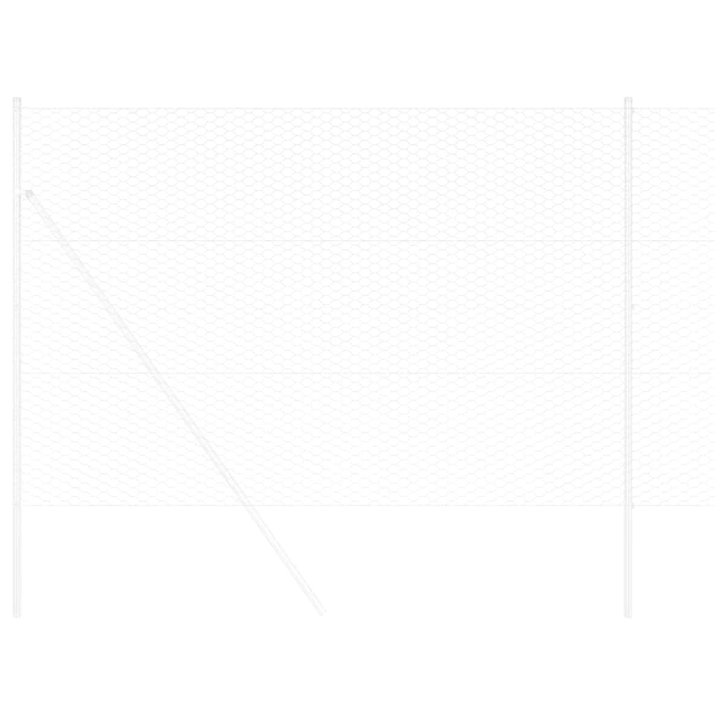 Recinzione Esagonale Argento 1,6 x 10 m Acciaio zincato