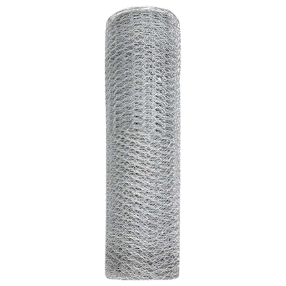 Recinzione Esagonale Argento 0,4 x 25 m Acciaio zincato