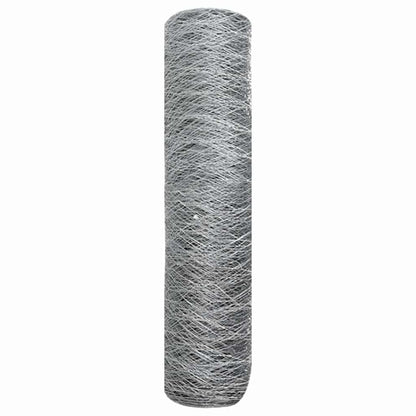 Recinzione Esagonale Argento 0,6 x 25 m Acciaio zincato | homemem39