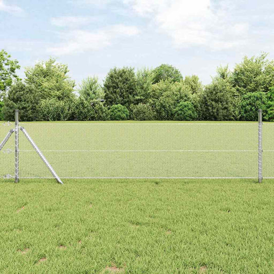 Recinzione Esagonale Argento 0,8 x 25 m Acciaio zincato