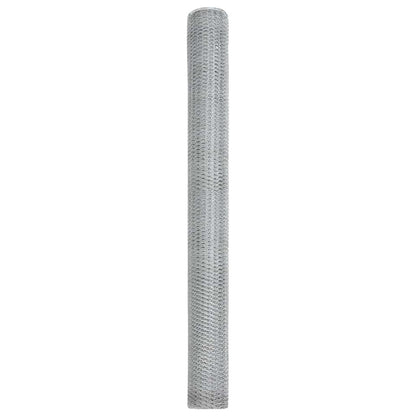Recinzione Esagonale Argento 1,6 x 25 m Acciaio zincato