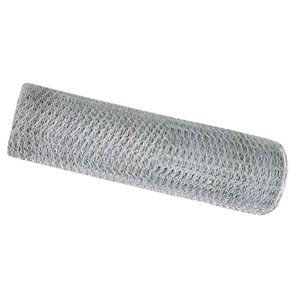 Recinzione Esagonale Argento 0,5 x 50 m Acciaio zincato | homemem39